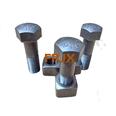 chất lượng  Heavy Duty Excavator Track Bolts New Quenching And Tempering Heat Treatment Zinc Finish nhà máy sản xuất