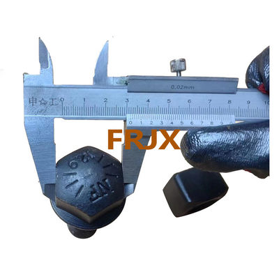 Xúc bốc đường sắt Excavator bằng kẽm Đơn giản màu đen kết thúc tay phải hướng sợi cho độ bền cao hơn